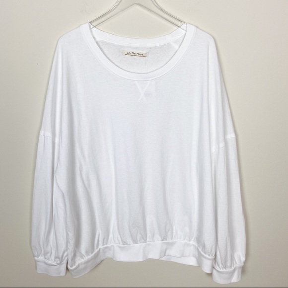 free people white sweatshirt